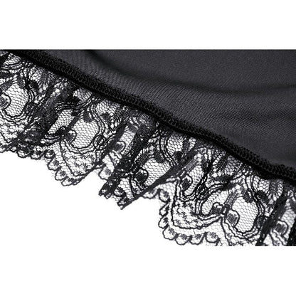 Elegant Dark in Love Lavinia Velvet and Lace Shrug featuring dramatic bell sleeves, perfect for gothic fashion enthusiasts.