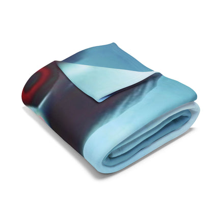 Luxurious decorative and warm Halloween jigsaw Arctic fleece blanket showcasing a vibrant and unique design, perfect for festive comfort.