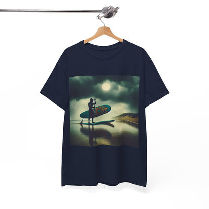Stylishly designed Delightfull Paddle Board T-Shirt on a mannequin, embodying adventure and luxury by Dazzling Dreams Studio.