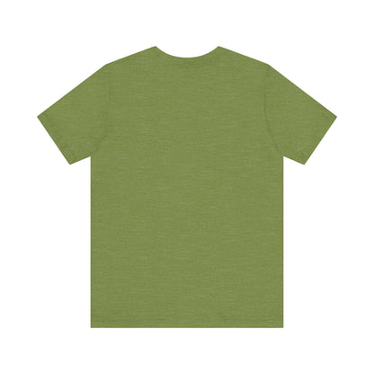 Sabrina Carpenter Inspired Unisex Short Sleeve Tee, rich green back view, blend of style and comfort.