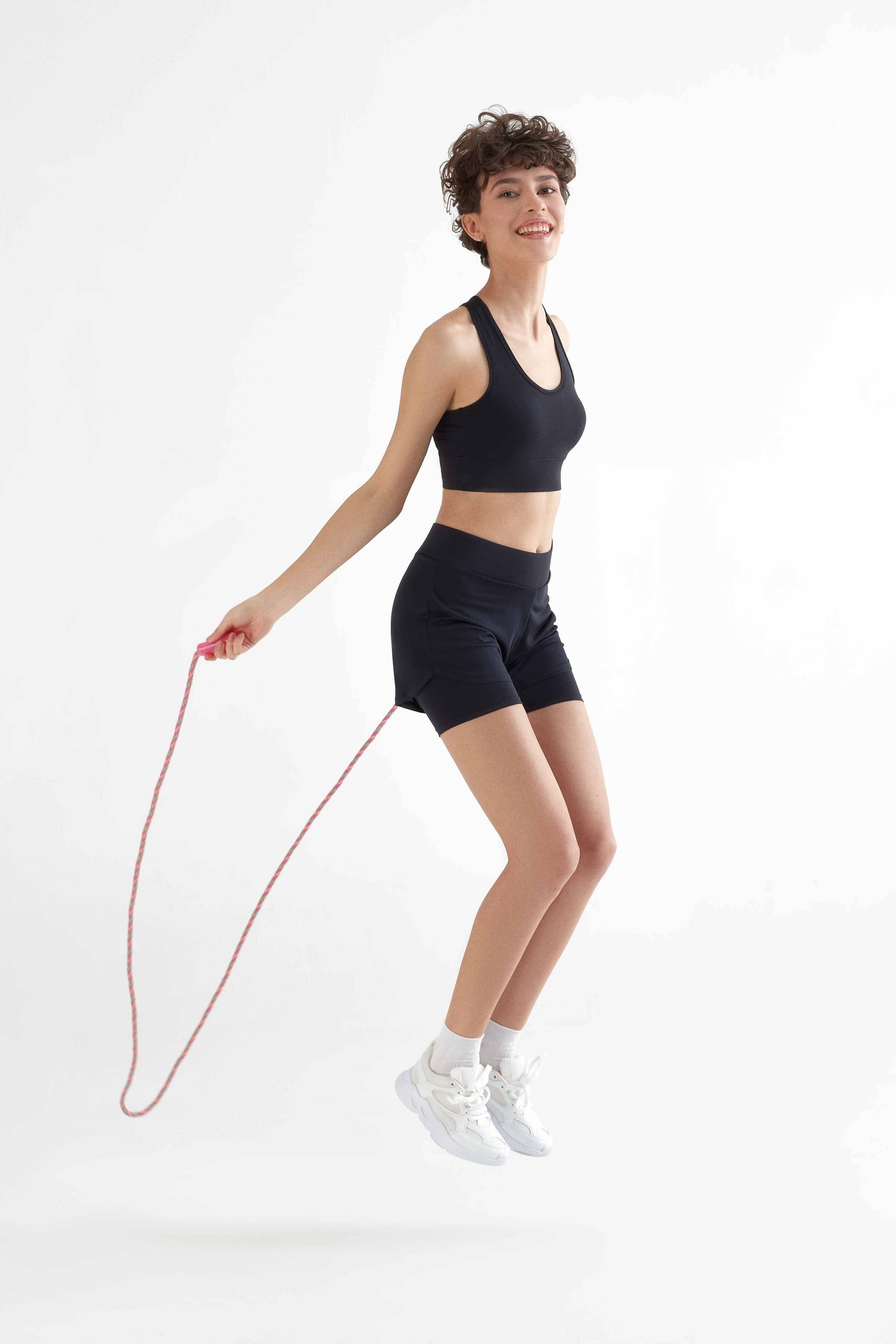 Chic women's sports bra designed by Earth Wardrobe, featuring a stylish fit with wide straps, ideal for both sports and casual wear, made from eco-conscious materials.