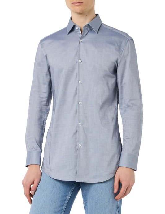 HUGO Men's Koey Shirt, Open Blue462, 45