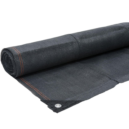 WerkaPro 10838 - Anthracite Gray Reinforced View Screen - 220g / m? - Roll of 1.2 m x 10 m - In Braided Polyethylene