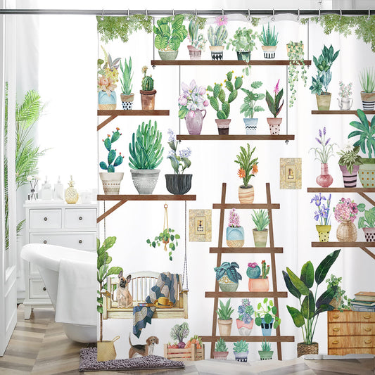 HMS Happy Memories Thicken Durable Polyester Blend Cloth Fabric Bathroom Curtain Colorful Bohemian Boho Floral Print Beautiful Bright Shower Curtain