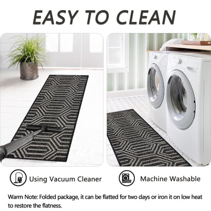 Cekene Runner Rugs for Hallway Non Slip 65x300cm Hall Carpet Runner Washable Extra Long Low Profile Floor Rug Runner for Kitchen Hallway Entryway