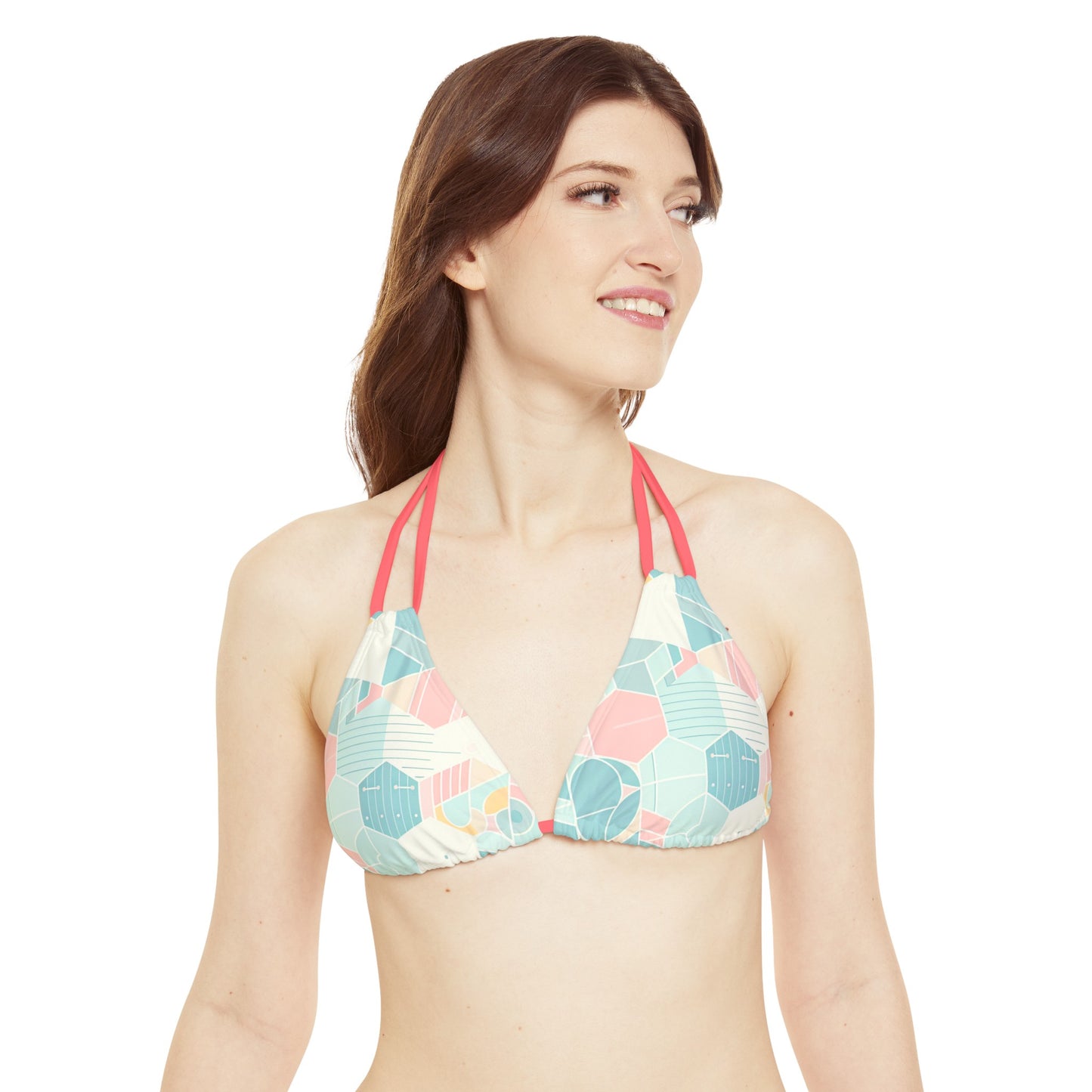 Sweat Symphony: Harmonizing symphony  Strappy Triangle Bikini Top