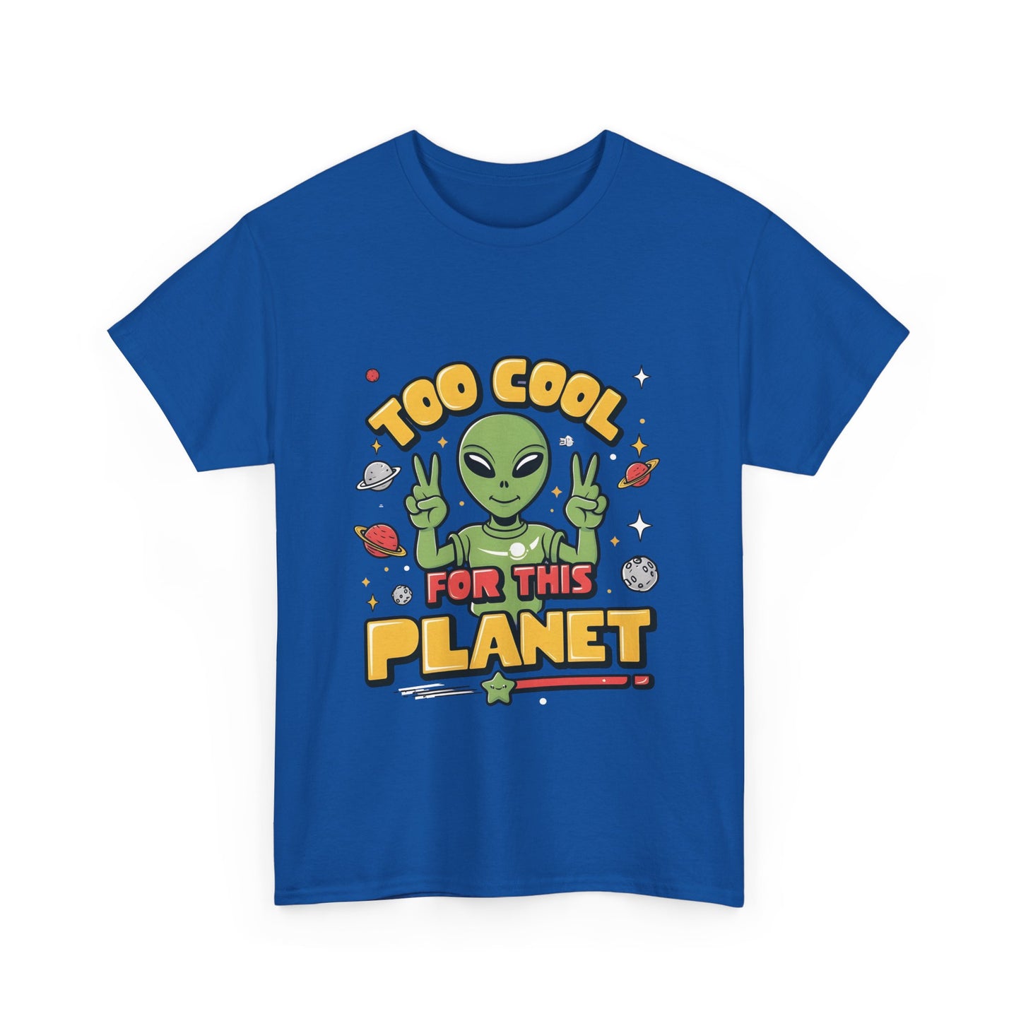 Cool Alien Graphic T-Shirt Urban Unisex Cotton