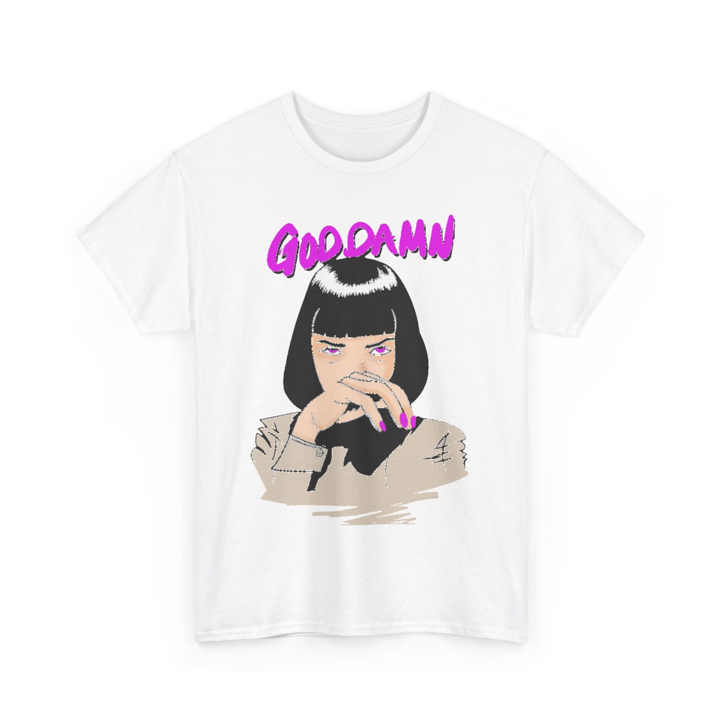 Pulp Fiction God Damn Funny Gift Mens Womens Graphic T-Shirt Unisex Cotton Urban