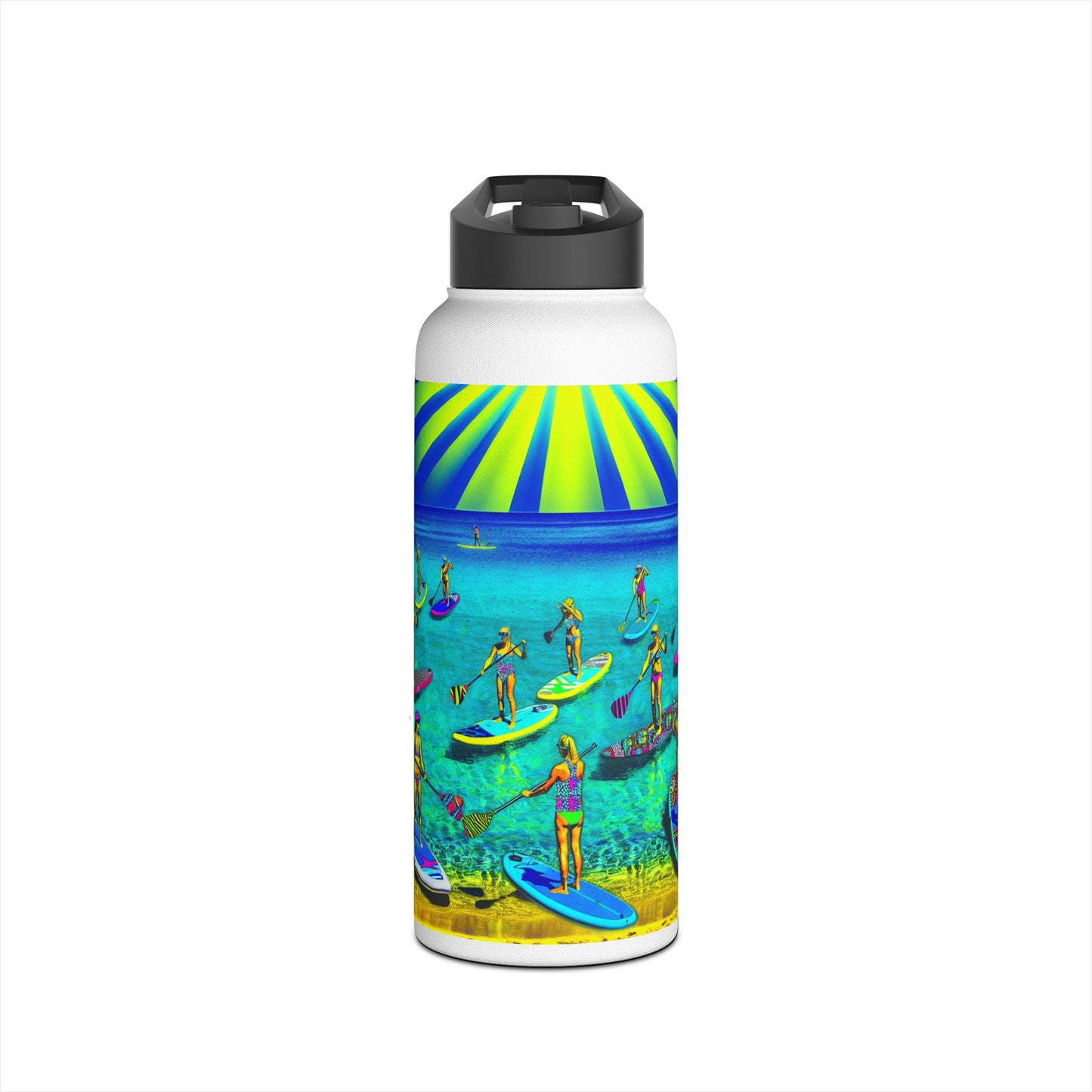 Fantasy Paddleboarding Stainless Steel Water Bottle, Standard Lid