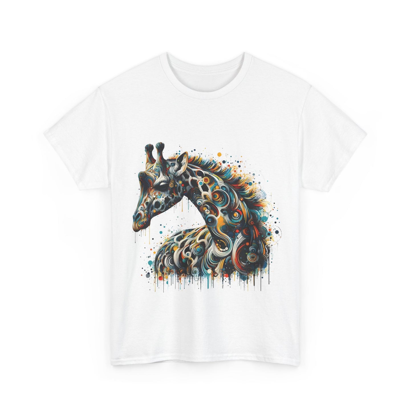 Fantasy Art Giraffe Graphic T-Shirt Urban Streetwear Unisex Cotton