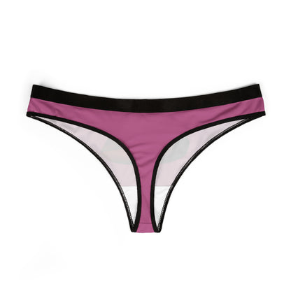 Elegant women's thong in pink, showcasing a stylish and cheeky design that embodies fun and flirtation, perfect for celebrating love in a unique way.