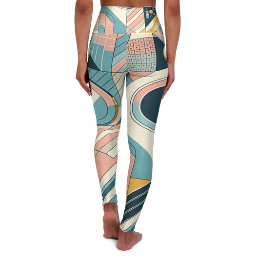 Elegant Sweat Symphony leggings in luxurious pastel colours, designed by Dazzling Dreams Studio for a chic fitness wardrobe.