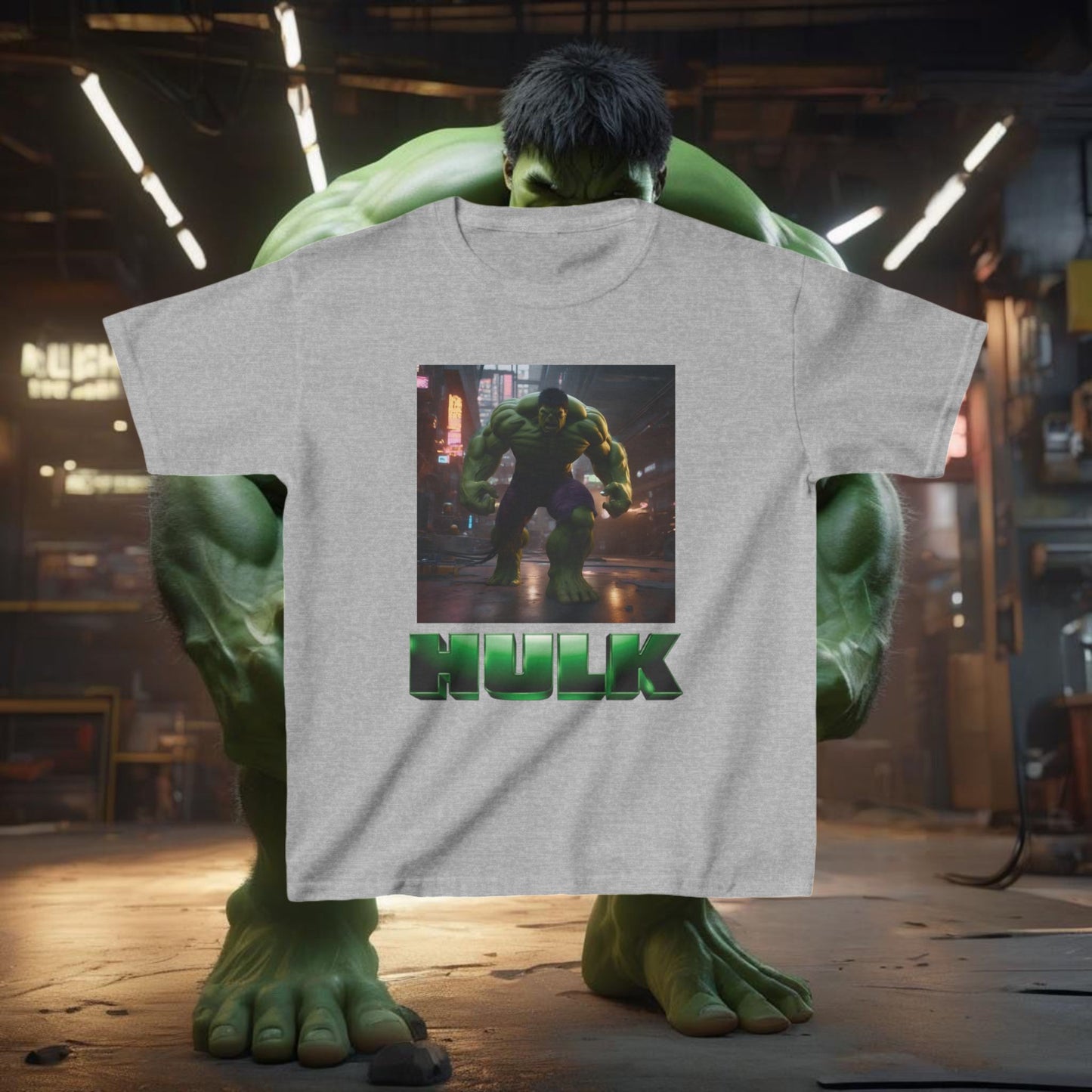 Kids Incredible Hulk Heavy Cotton Tee 16 colors