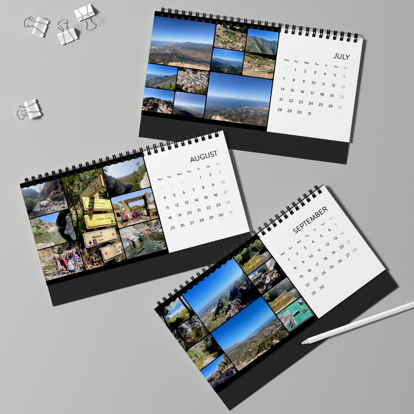 Marbella Hiking Club 2025 Desktop Calendar