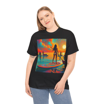 Versatile Delightful Paddle Board T-Shirt from Dazzling Dreams Studio, suitable for both outdoor adventures and casual outings.