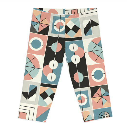 Luxury SweatStorm Surge Capri Leggings by Dazzling Dreams Studio, featuring ultra-flex, moisture-wicking fabric for maximum comfort and style during workouts.