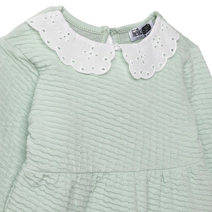 HelloBaby Winter Cherry Dress - Green