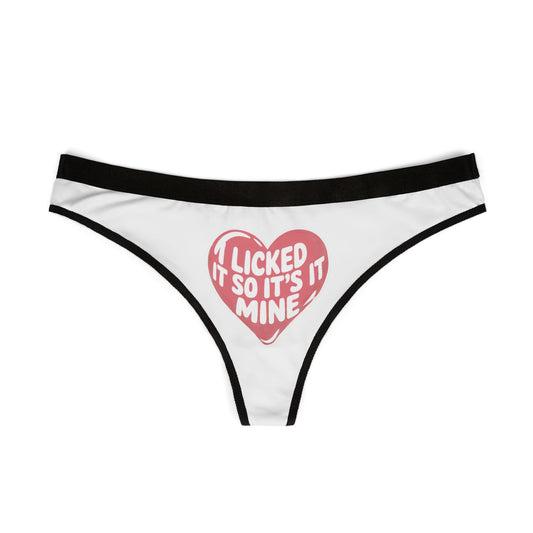 Valentines Naughty Gift Cheeky Womens Thong funny Birthday Anniversary Romantic