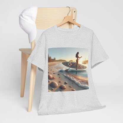 Dazzling Dreams Studio's Delightfull Paddle Board T-Shirt, featuring a captivating paddleboarding graphic ideal for nature lovers.