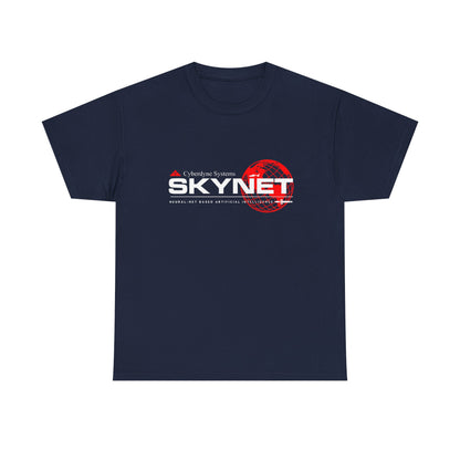 Men's and Women's Unisex Skynet Terminator Graphic Tee, combining humour and sci-fi for the stylish rebel.