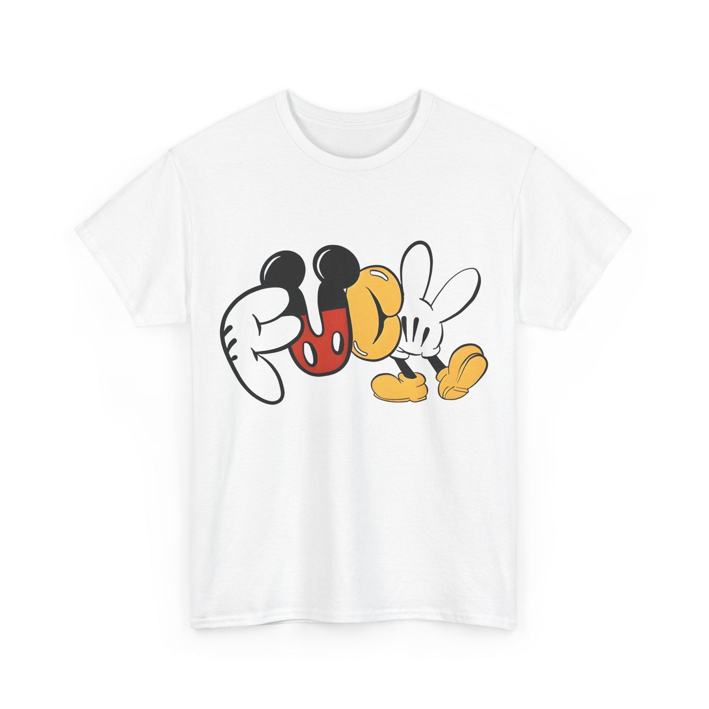 Mickey´s Rebellion F**K Graphic T-Shirt Urban Unisex Cotton Tee