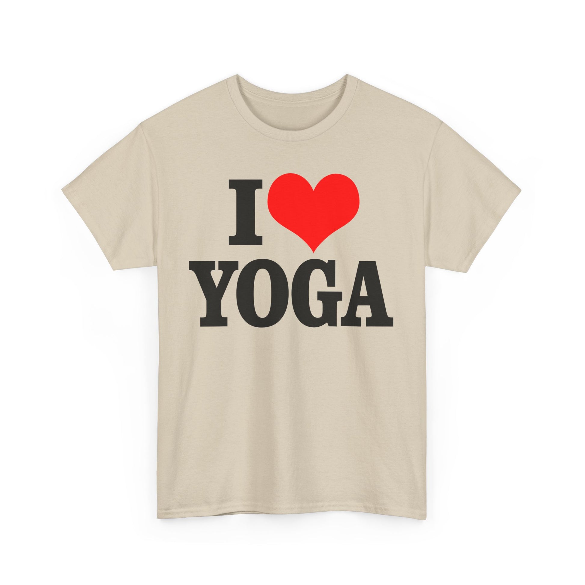 Reverse view of a stylish beige women's T-shirt, crafted for versatility and elegance, suitable for both yoga practice and casual outings.