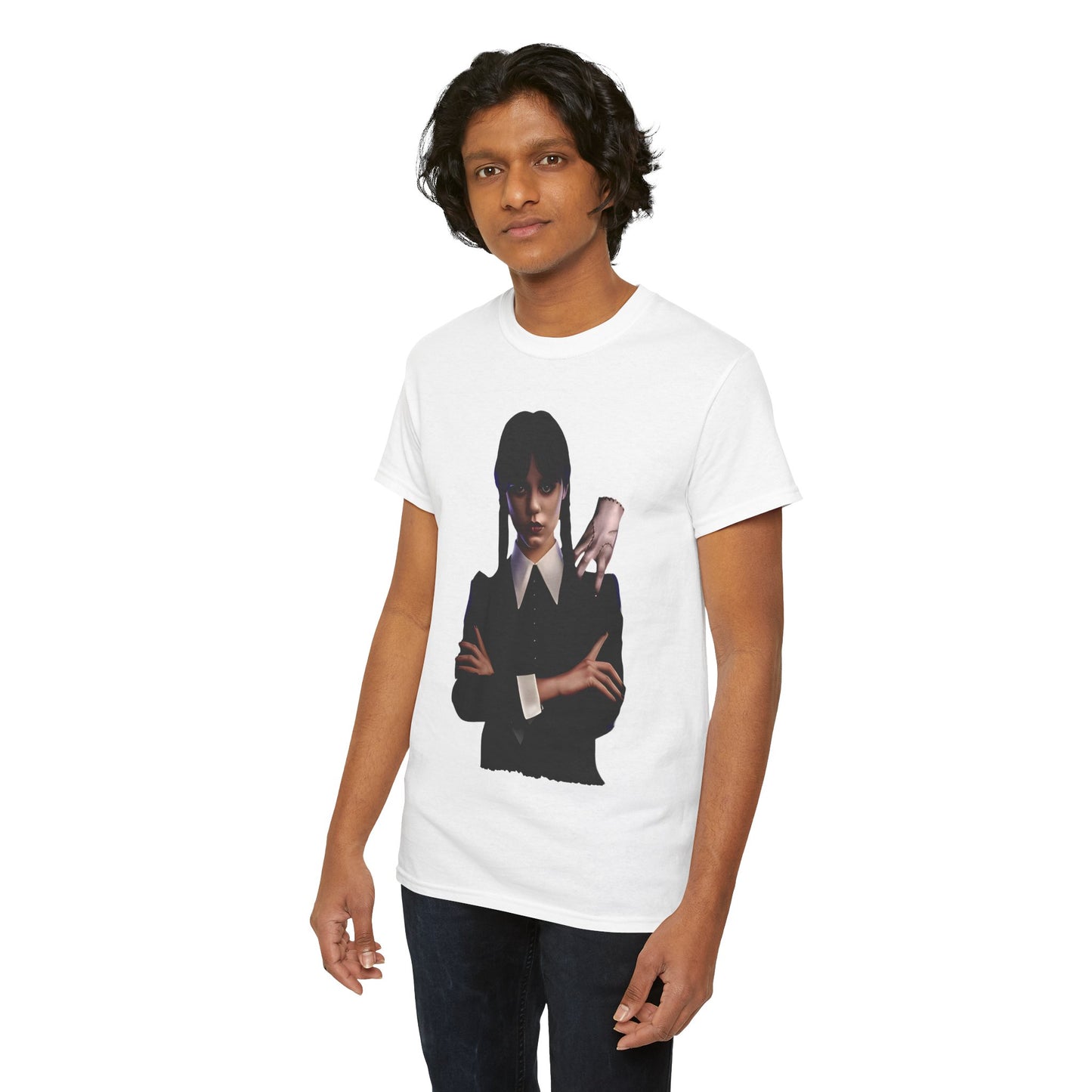 Wednesday and Thing Graphic Unisex Graphic Tee Shirt