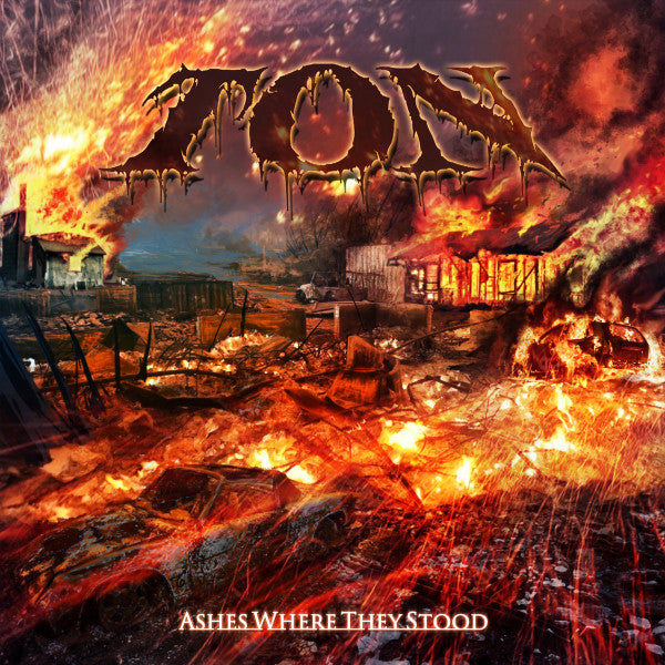 Officially licensed CD of 'Ashes Where They Stood' by Ton, produced by Rancid Offal Records, showcasing the essence of death metal from Russia.