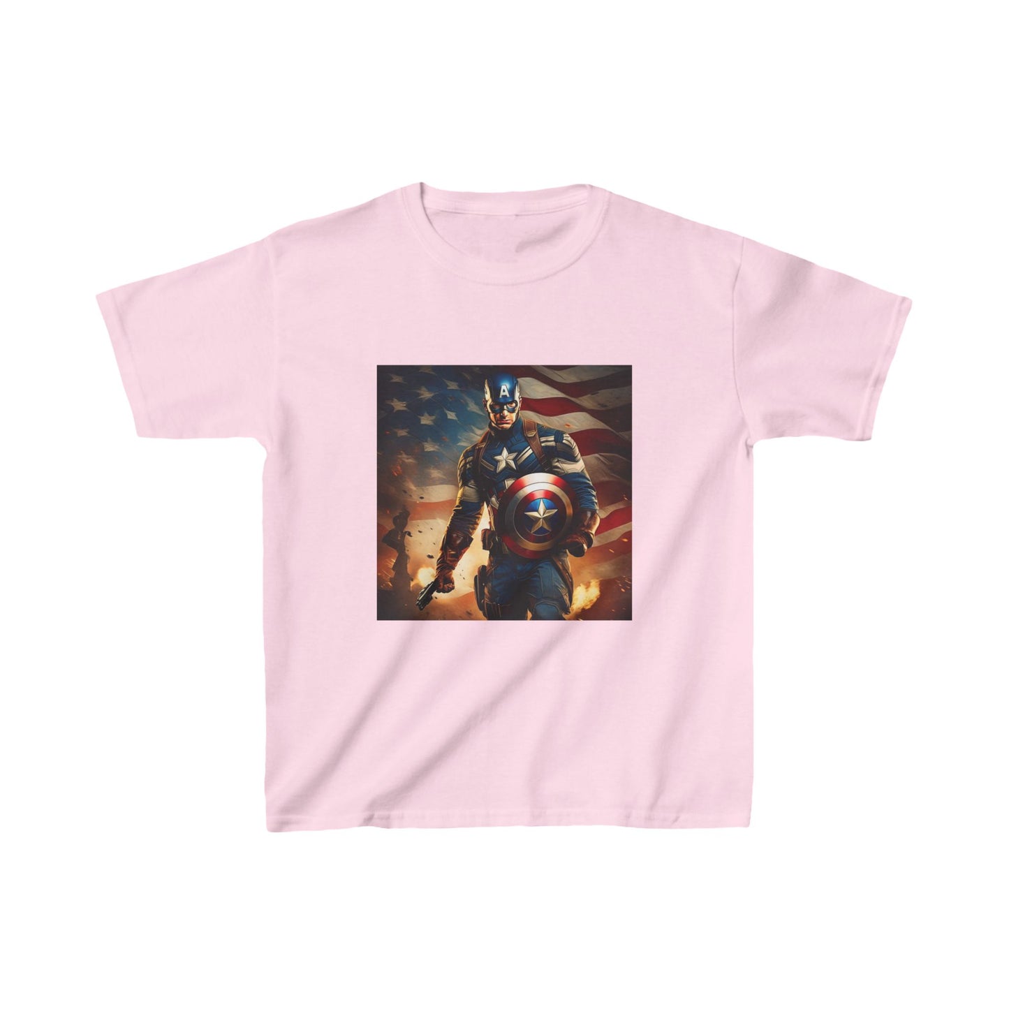 Kids Captain America Heavy Cotton Tee 16 colors