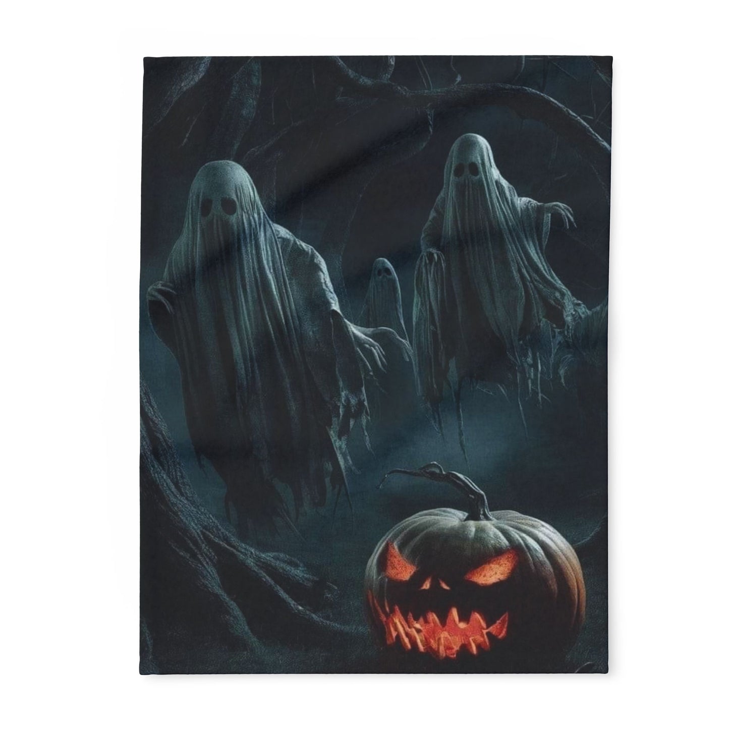 Decorative and Warm Halloween Spooky Arctic Fleece Blanket 3 Sizes