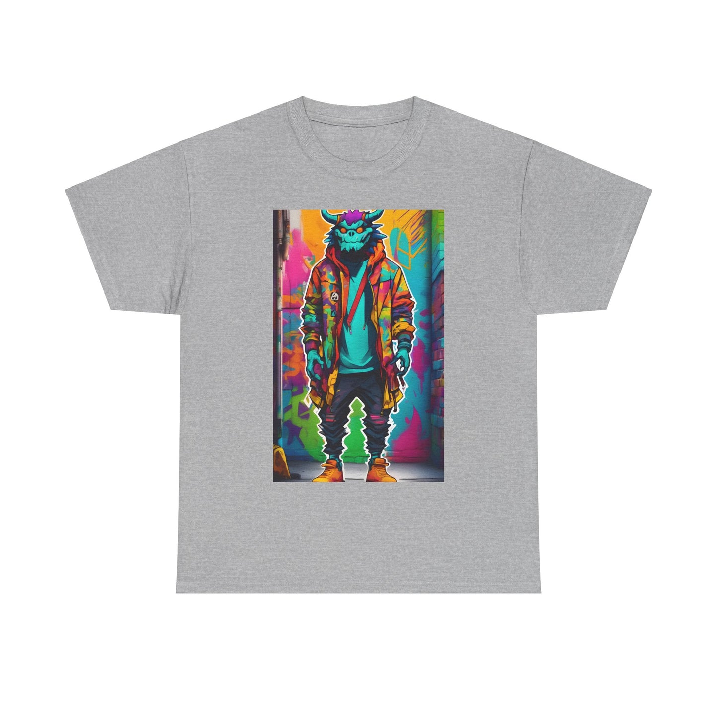 Street Monster Graphic T-Shirt, Urban Streetwear Top, Unisex Cotton