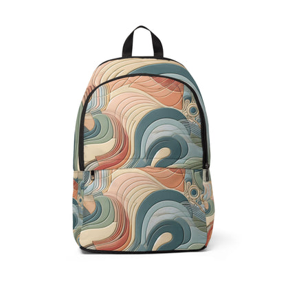 Pastel-Coloured Symphony Fitness Backpack by Dazzling Dreams Studio, showcasing its stylish design and soothing pastel hues.