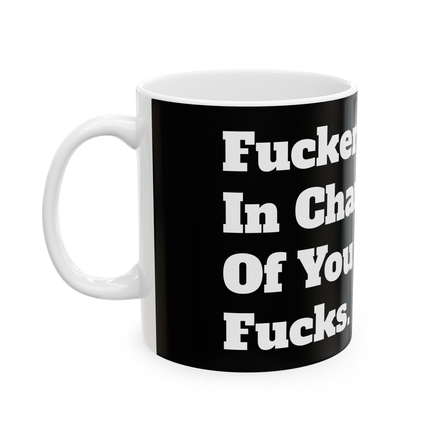 Inappropriate Slogan Ceramic Mug - a funny office mug featuring adult humour for cheeky coffee lovers.