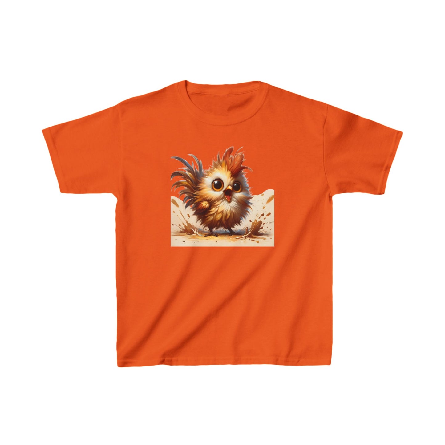 Child´s Unisex Cartoon Bird Graphic Cotton Tee 16 colors