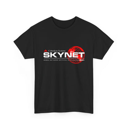 Relaxed fit of the hilarious Skynet Terminator Graphic Tee Shirt, ideal for casual outings or galactic takeovers.