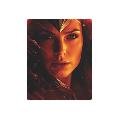 Wonder Woman Metal Art Poster showcasing a bold and exquisite representation of the beloved character, perfect for inspiring courage and strength.