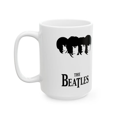 A Beatles Logo Ceramic Mug designed for all you music lovers out there who want to caffeinate in style.