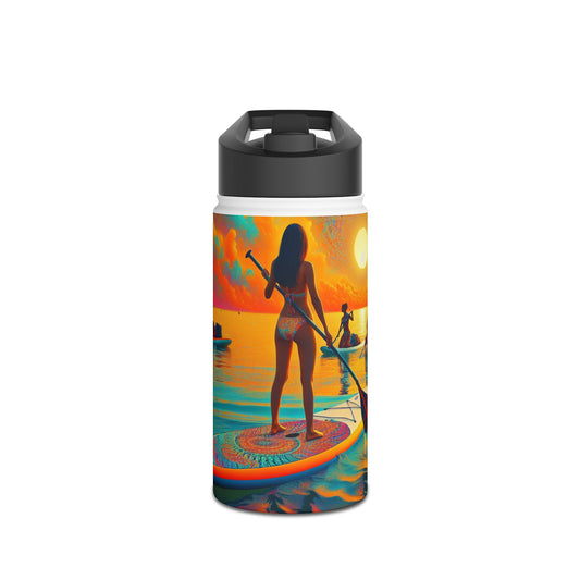 Fantasy Paddleboarding Stainless Steel Water Bottle, Standard Lid