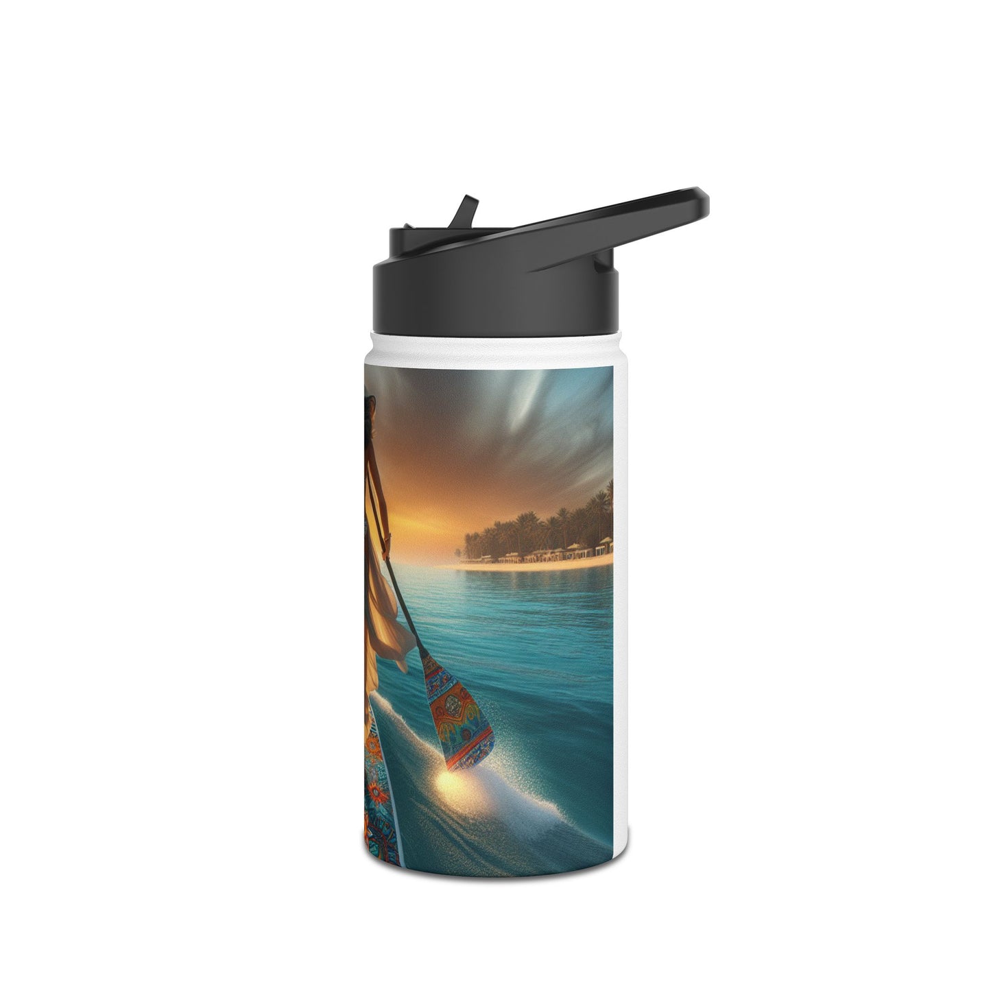 Fantasy Paddleboarding Stainless Steel Water Bottle, Standard Lid