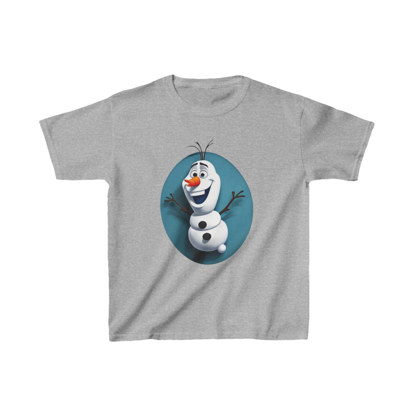 Kids Cute Frozen Olaf T shirt Heavy Cotton Tee 16 colors