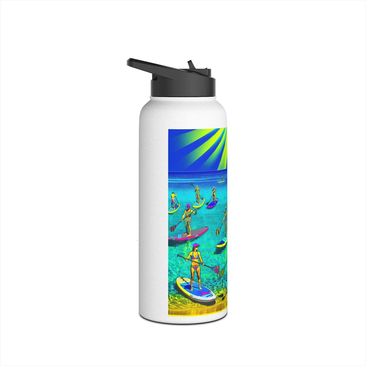 Fantasy Paddleboarding Stainless Steel Water Bottle, Standard Lid