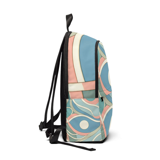 Spacious interior of the Pastel Abstract Elegance Backpack from Dazzling Dreams Studio, featuring ample storage for school and travel essentials.