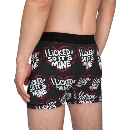 Luxurious Valentines Naughty Cheeky Mens Boxer Briefs with a bold design, perfect for making a statement this Valentine's Day.
