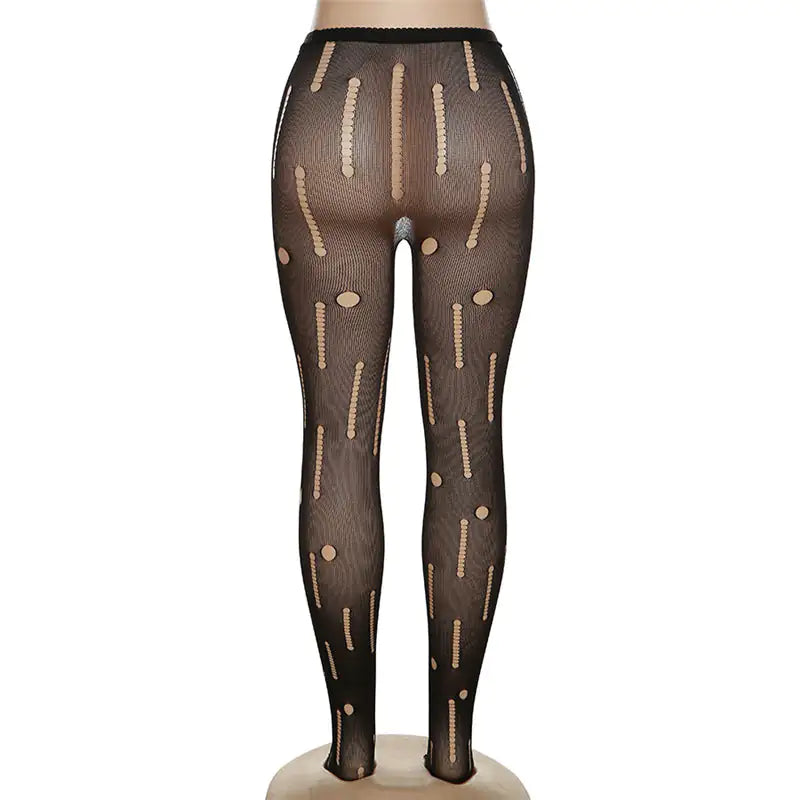 Women's Streetwear designer On My Blocked List Distressed Tights