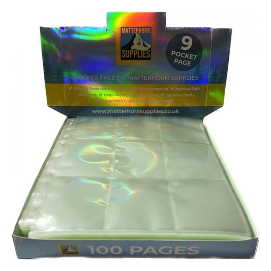 9 pocket pages - 100 pages - matterhorn supplies