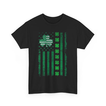 St Patrick's Day Unisex Men's Women's Graphic Cotton Funny T Shirt Tee Vintage showcasing a unique blend of Irish and American styles with a vintage print.