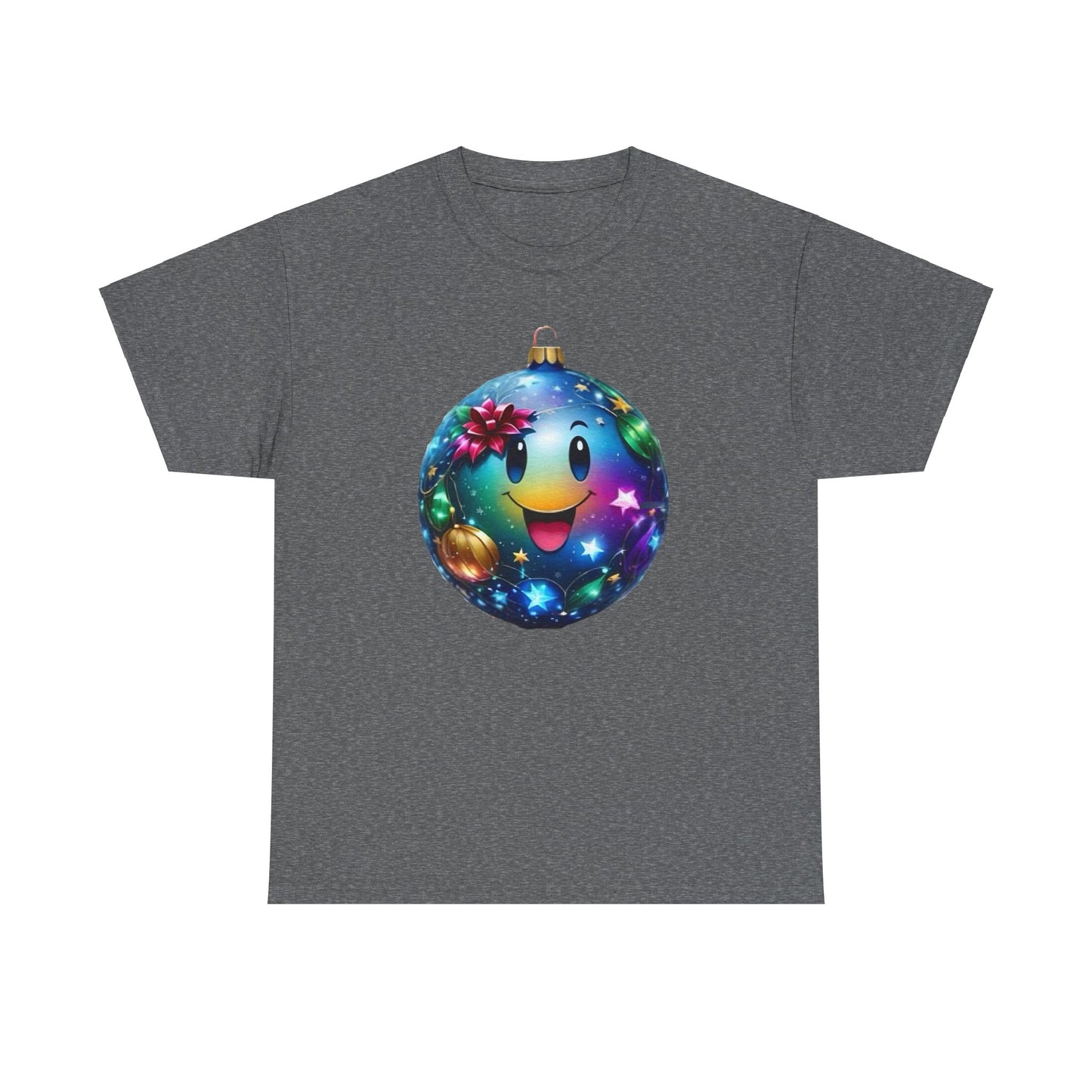 Festive Cheer Christmas Bauble Unisex Cotton T-Shirt Graphic Tee