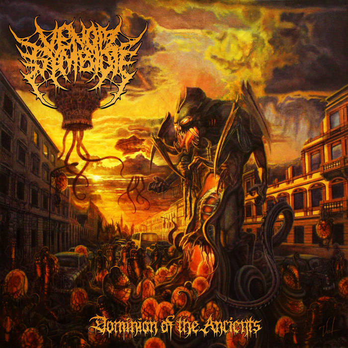 Officially licensed Venom Symbiote - Dominion of the Ancients CD by Rancid Offal Records, a premium death metal album showcasing haunting tracks and exceptional artistry.