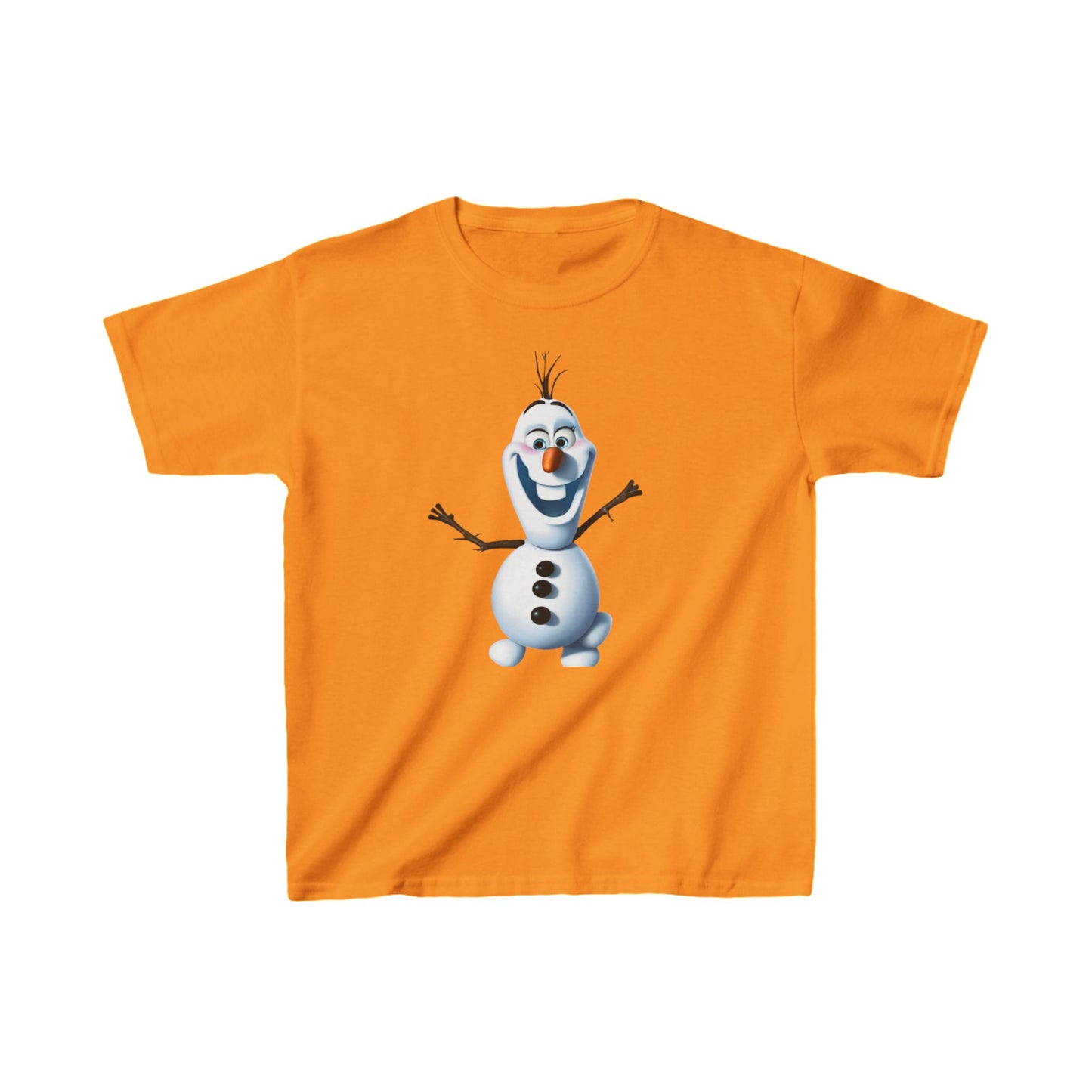 Kids Cute Frozen Olaf T shirt Heavy Cotton Tee 16 colors