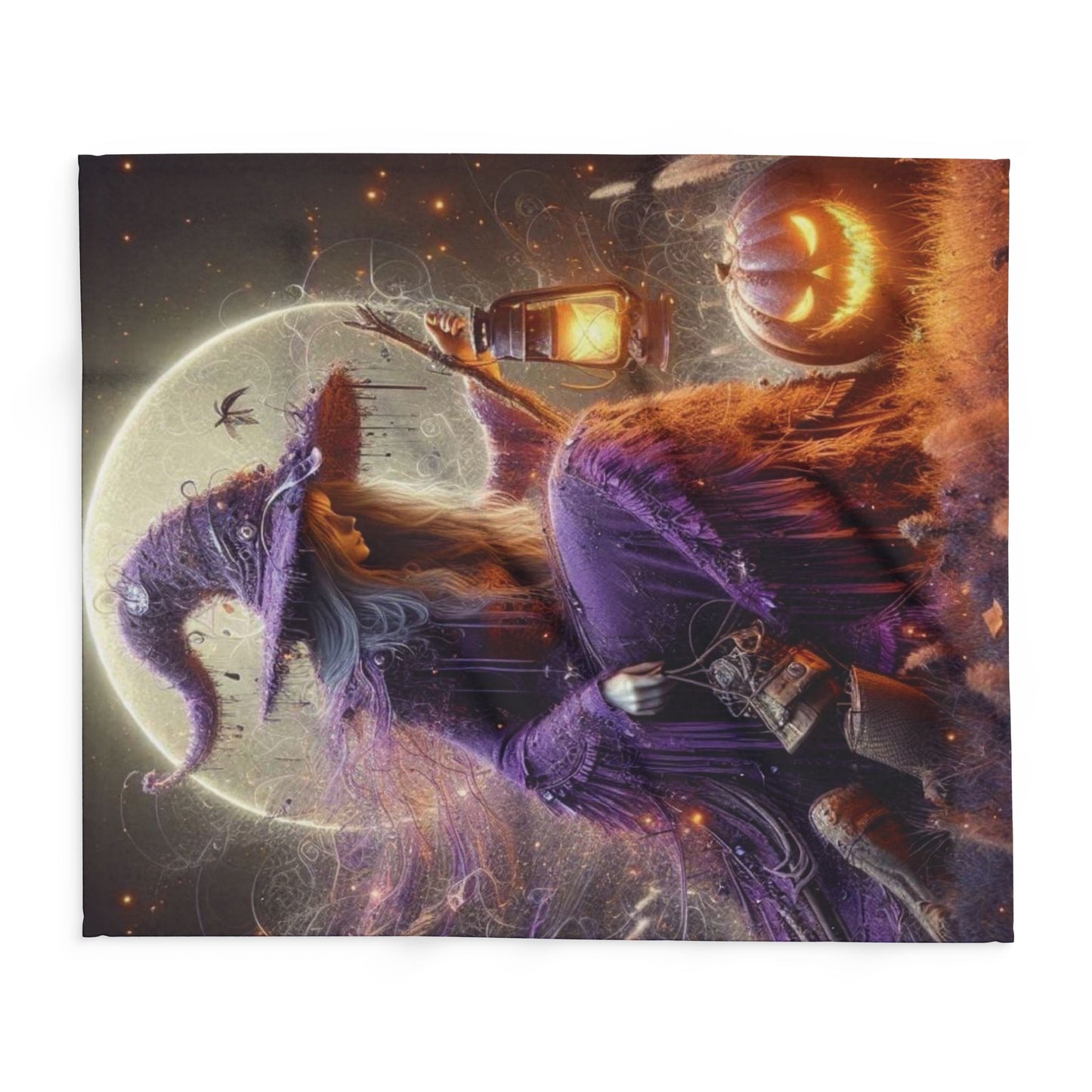 Decorative and Warm Halloween Spooky Arctic Fleece Blanket 3 Sizes